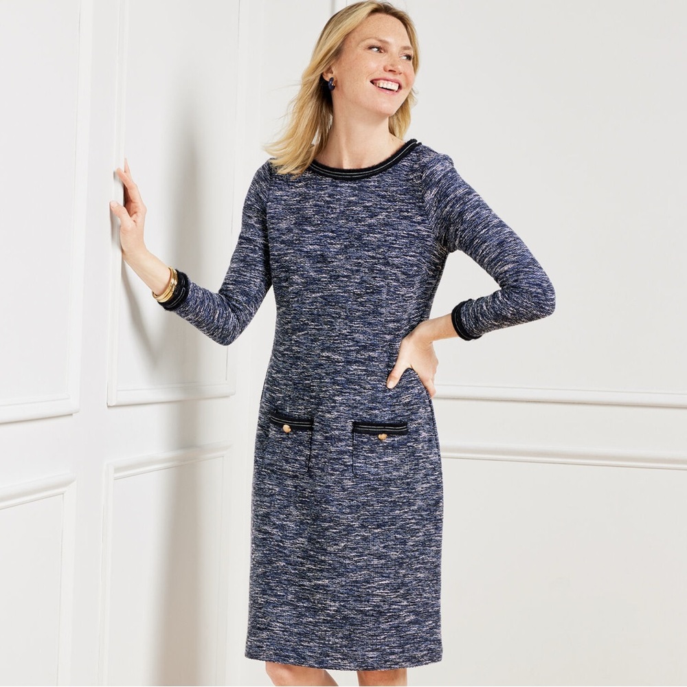 Talbots Dark Blue Knit Dress